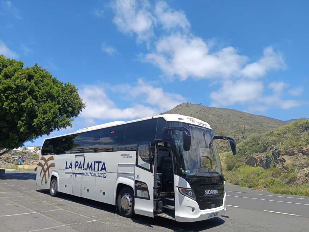alquiler de guaguas en Tenerife con autobuses de La Palmita